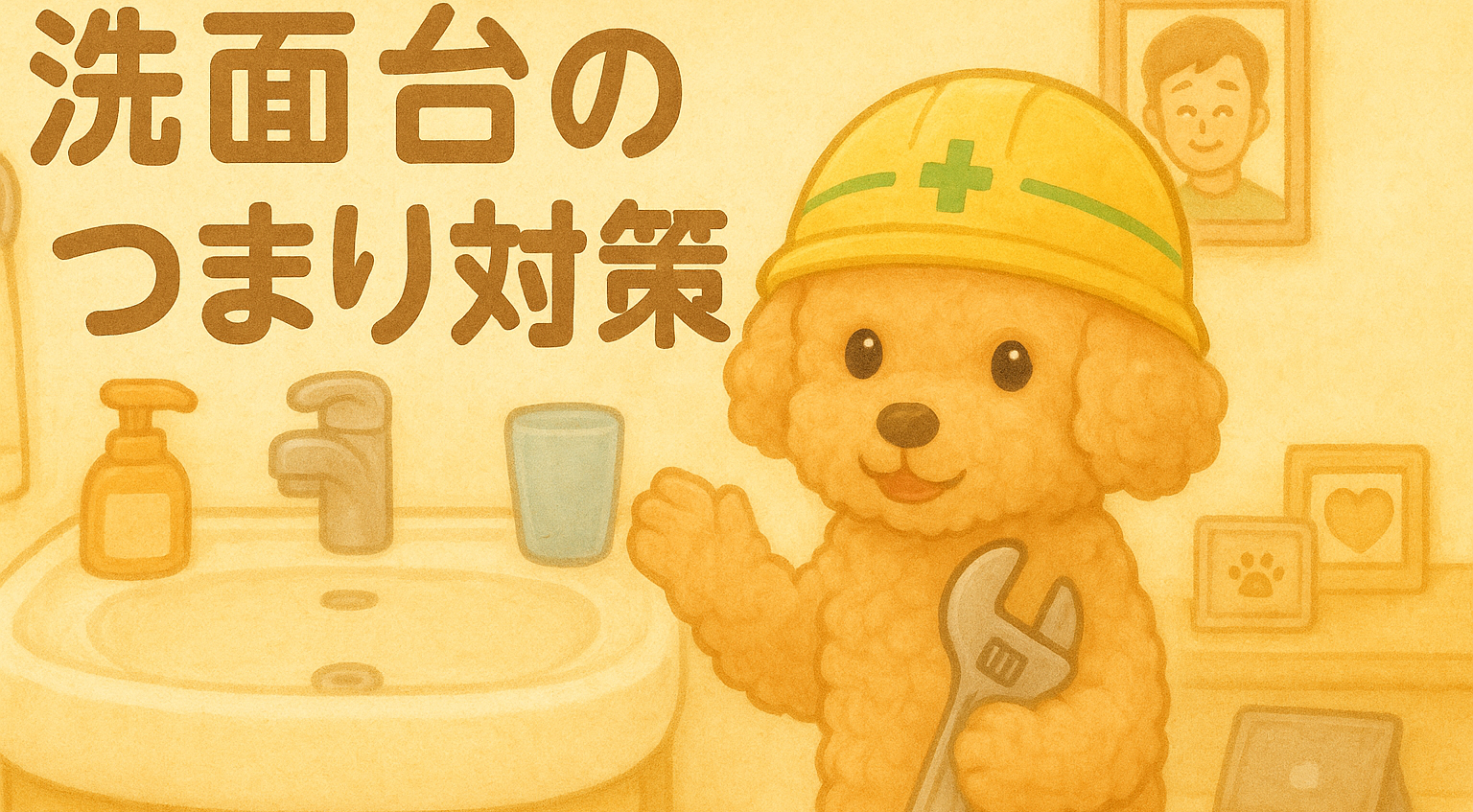 タイトル：洗面台のつまり対策